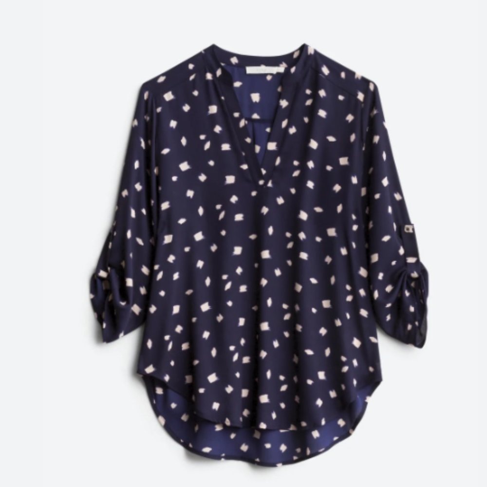 Warren Split Neck Blouse Size Small